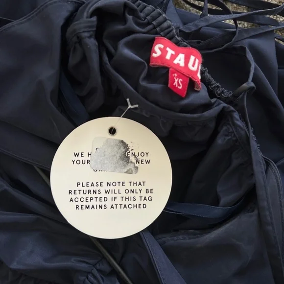 STAUD: Ripley Maxi Dress - Navy Blue XS - Picture 14 of 14